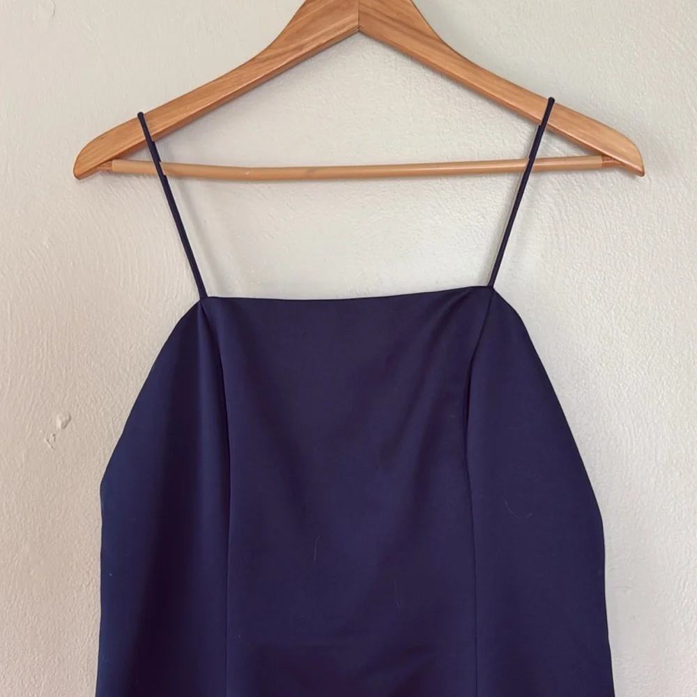 Alex Evenings vintage spaghetti strap Navy Dress set 6/8 - Picture 4 of 14